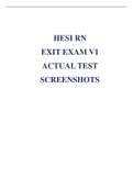 INET HESI RN EXIT EXAM V1 ACTUAL TEST SCREENSHOTS 