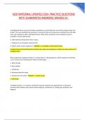 HESI MATERNAL UPDATED 250&plus; PRACTICE QUESTIONS  WITH ELABORATED ANSWERS&sol; GRADED A&plus;&period;