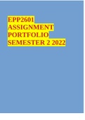EPP2601 ASSIGNMENT PORTFOLIO SEMESTER 2 2022