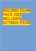 MAC2602 EXAM PACK 2022 INCLUDES OCT/NOV EXAM