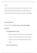 Question30&period; How will the use of positive leverage benefit a real estate investor&period;&period;&period;&quest; It wi