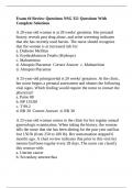 Exam &num;4 Review Questions NSG 351 Questions With Complete Solutions