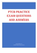 PTCB PRACTICE  EXAM QUESTIONS  AND ANSWERS