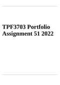 TPF3703 Portfolio Assignment 51 2022