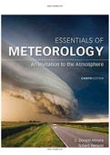Essentials of Meteorology 8th Edition Ahrens Test Bank
