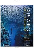 Introductory Chemistry Concepts and Critical Thinking 8th Edition Corwin Test Bank