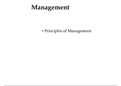 • Principles of Management