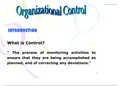 Organizational control 