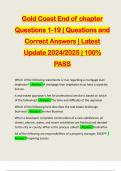GOLD COAST REAL ESTATE BUNDLED EXAMS&colon;&colon;&colon;&colon;&colon; QUESTIONS AND CORRECT ANSWERS &vert; LATEST UPDATE 2024&sol;2025