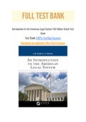 Introduction to the American Legal System 5th Edition Scheb Test Bank