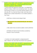 NURS 612 NUR 405 EXAM 2 questions and answers Rated A&plus; Guaranteed Success Latest Update 2022&sol;2023