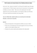 NR103 Transition to the Nursing Profession&colon; Week 5 Mindfulness Reflection Template