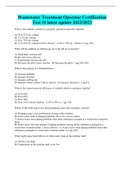 Water Treatment Operator Certification Tests complete compilation Bundle