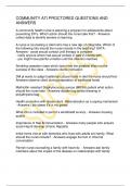 COMMUNITY ATI PROCTORED QUESTIONS AND ANSWERS