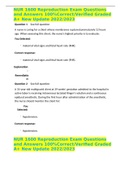 NUR 1600 Reproduction Exam Questions and Answers 100&percnt;Correct&sol;Verified Graded A&plus; New Update 2022&sol;2023