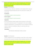 NURS 438 NCLEX-RN Pass Point &lpar;Lippincott&comma; 75&quest; Exam Questions and Answers 100&percnt;Correct&sol;Verified Latest Update 2022&sol;2023
