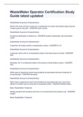 WasteWater Operator Certification Study Guide latest updated