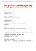 PNU 120 Exam 1 questions and answers study guide correct and verified 100&percnt;