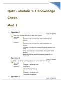 Nurs 6552&sol; NRNP 6552 Modules 1-3 Knowledge Check Quiz
