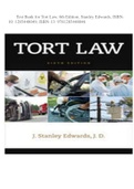 Test Bank for Tort Law, 6th Edition.pdf
