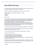 Nurs 506 Final exam&period;latest 2022&sol;2023 graded a plus