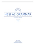 HESI A2 GRAMMAR QUESTIONS & ANSWERS