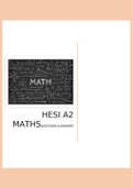      HESI A2 MATHSQUESTIONS & ANSWERS