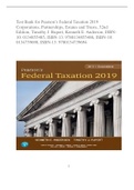 Test Bank for Pearson’s Federal Taxation 2019  Corporations, Partnerships, Estates and Trusts, 32nd  Edition, Timothy J. Rupert, Kenneth E. Anderson, ISBN10: 0134855485, ISBN-13: 9780134855486, ISBN-10:  0134739698, ISBN-13: 9780134739694