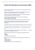 Chest Test Questions and Answers 2022