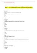 A&P1 101 Module 5 exam 5 Muscular system &lpar;PORTAGE LEARNING&rpar;