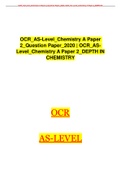 OCR&lowbar;AS-Level&lowbar;Chemistry A Paper 2&lowbar;Question Paper&lowbar;2020 &vert; OCR&lowbar;AS- Level&lowbar;Chemistry A Paper 2&lowbar;DEPTH IN CHEMISTRY