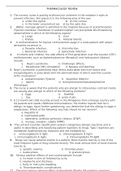 PHARMACOLOGY REVIEW QUESTIONS AND ANSWERS