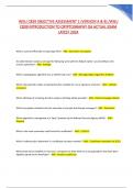 WGU C839 OBJECTIVE ASSESSMENT 1 &lpar;VERSION A & B&rpar; &sol;WGU  C839 INTRODUCTION TO CRYPTOGRAPHY OA ACTUAL EXAM  LATEST 2024 