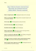 GREG'S DRIVING SCHOOL WRITTEN EXAM QUESTIONS AND ANSWERS UPDATED &lpar;2024&sol;2025&rpar; &lpar;VERIFIED ANSWERS&rpar;