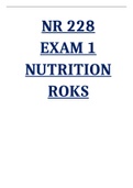 NR 228 EXAM 1 NUTRITION ROKS.
