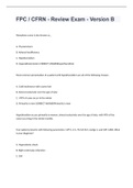 FPC &sol; CFRN - Review Exam - Version B 2022&sol;2023