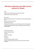 FPC BUNDLED EXAMS WITH QUESTIONS AND VERIFIED DETAILED ANSWERS