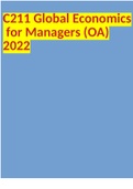 C211 Global Economics for Managers (OA) 2022