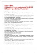 Exam 1 BIO-202 Lab GCU exam study guide&sol;< BIO 202 Exam 1 questions with answers
