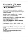 New Mexico MPJE exam questions and answers 2025&lpar;graded A&plus;&rpar;