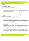 PATH 3610 Unit Three Acute Inflammatory Response Midterm Two Questions and Answers Rated A&plus; new update 2022&sol;2023