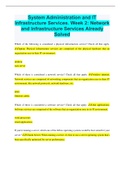 System Administration and IT Infrastructure Services&period; Week 2&colon; Network and Infrastructure Services Already Solved