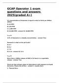 GCAP Operator 1 exam questions and answers 2025&lpar;graded A&plus;&rpar;&period;