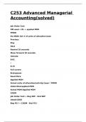 C253 Advanced Managerial Accounting&lpar;solved&rpar;&period;