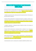 WGU C157 Questions and Answers 100&percnt; Pass