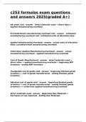 c253 formulas exam questions and answers 2025&lpar;graded A&plus;&rpar;&period;