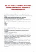 NU 545 Unit 3 Exam With Questions And Verified Detailed Answers A&plus; Graded 2024-2025