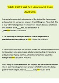 WGU C207 Data Driven Decision Making Final Exam Questions and Answers 2022 &vert; 100&percnt; Verified Answers