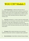WGU C207 OA Data Driven Decision Making Module 3 Questions and Answers 2022 &vert; 100&percnt; Verified Answers