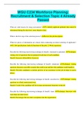 WGU C234 Workforce Planning&colon; Recruitment & Selection Topic 4 Already Passed